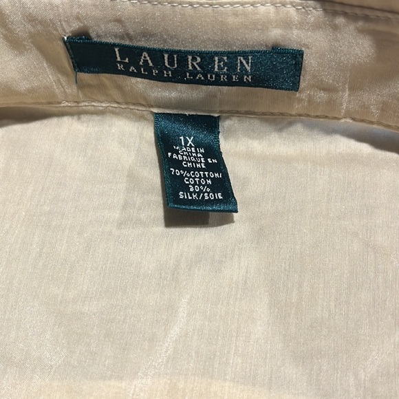 Lauren Ralph Lauren belted safari blouse utility shirt - Picture 2 of 13